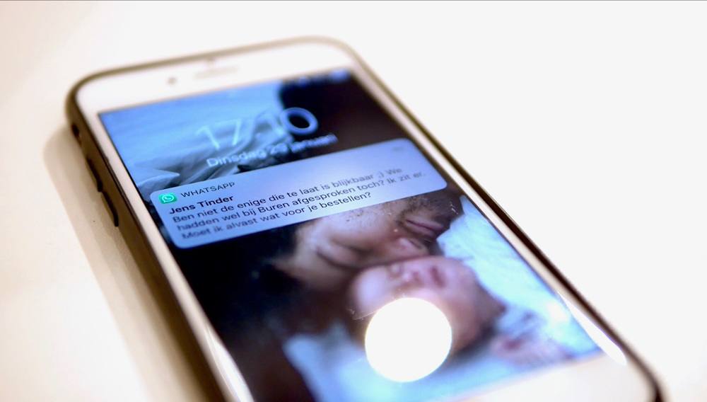 Ontspoord op de telefoon